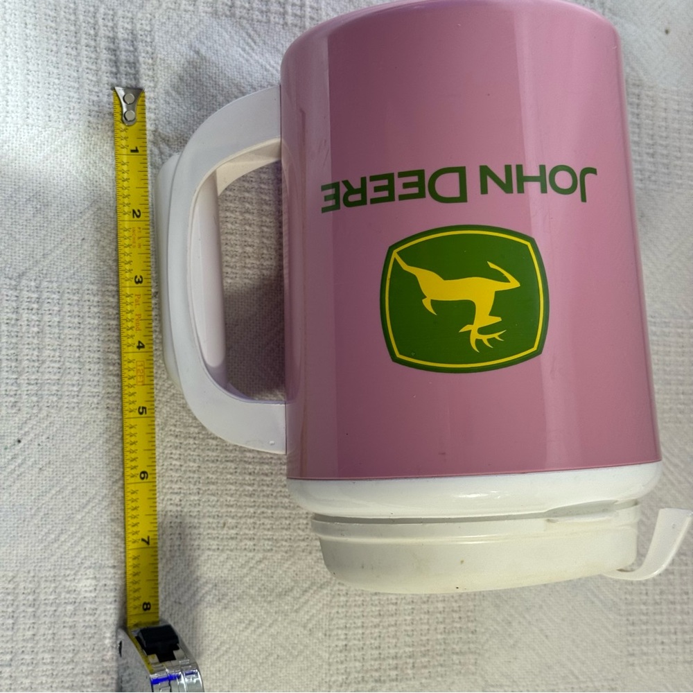 JOHN DEERE THERMO-SERV SUPER INSULATED 32 OZ PINK TRAVEL MUG - Picture 5 of 6